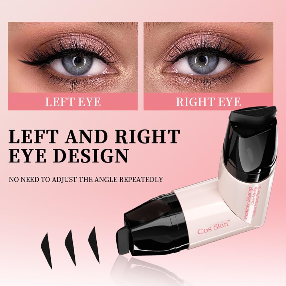 Winged eyeliner stamp set black and brown product view 7