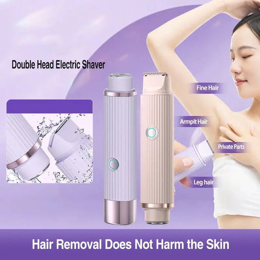 Double head electric shaver wet and dry product view 1