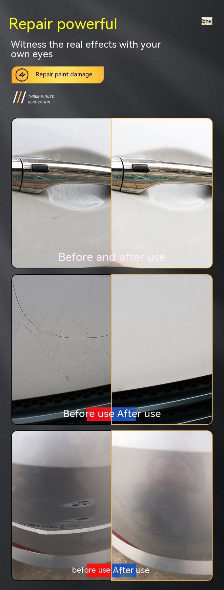 Car scratch repair wax 120ml product view 10