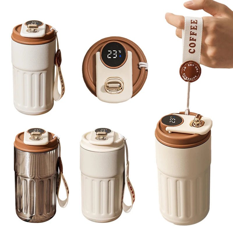 Smart thermos bottle 450ml digital temperature product view 10