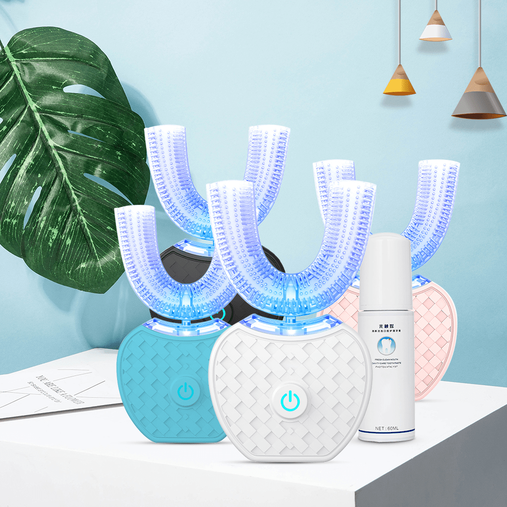 U-shaped electric toothbrush USB rechargeable product view 1