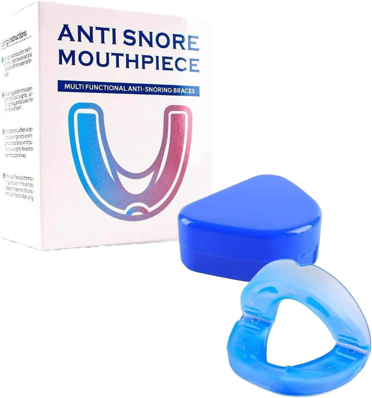 Anti-snoring mouthpiece with case product view 1