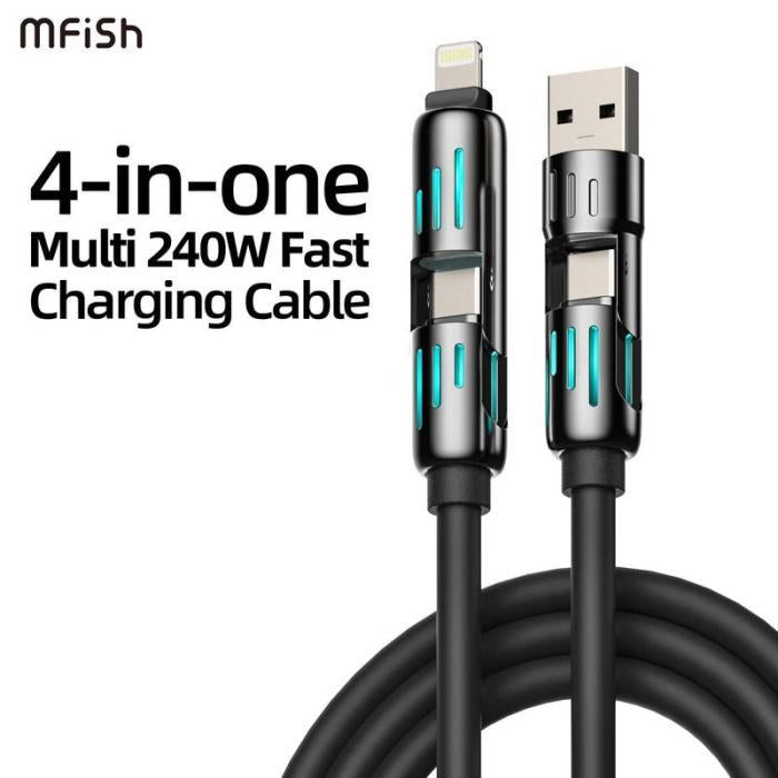 4-in-1 USB charging cable product view 1