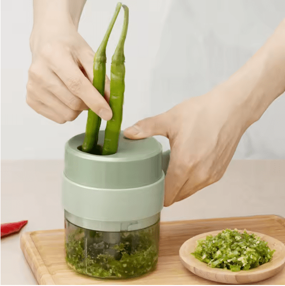 Wireless food chopper USB rechargeable product view 1