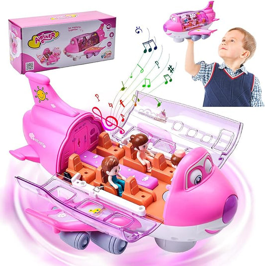 Rotating electric airplane toy product view 1
