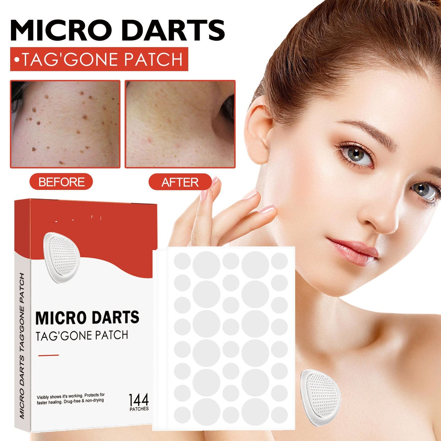 Acne patches 144 spot care patches product view 1