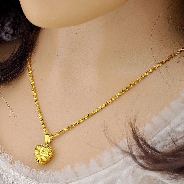 Heart shaped memorial necklace product view 1