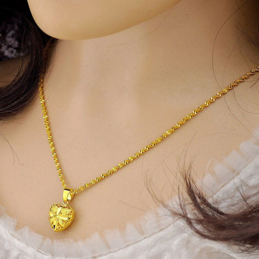 Heart shaped memorial necklace product view 1