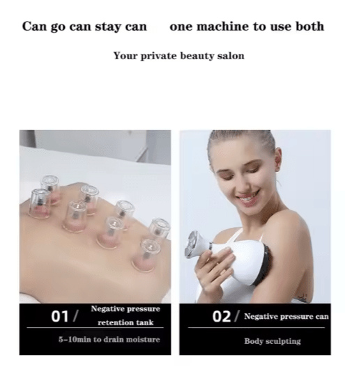 Gua sha massager with suction and heat product view 2