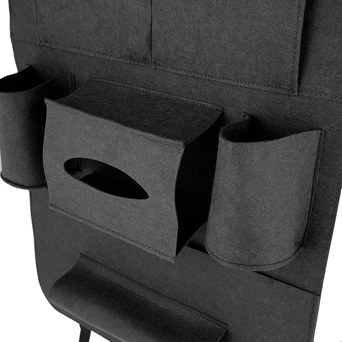 Car seat organizer with tablet holder product view 2