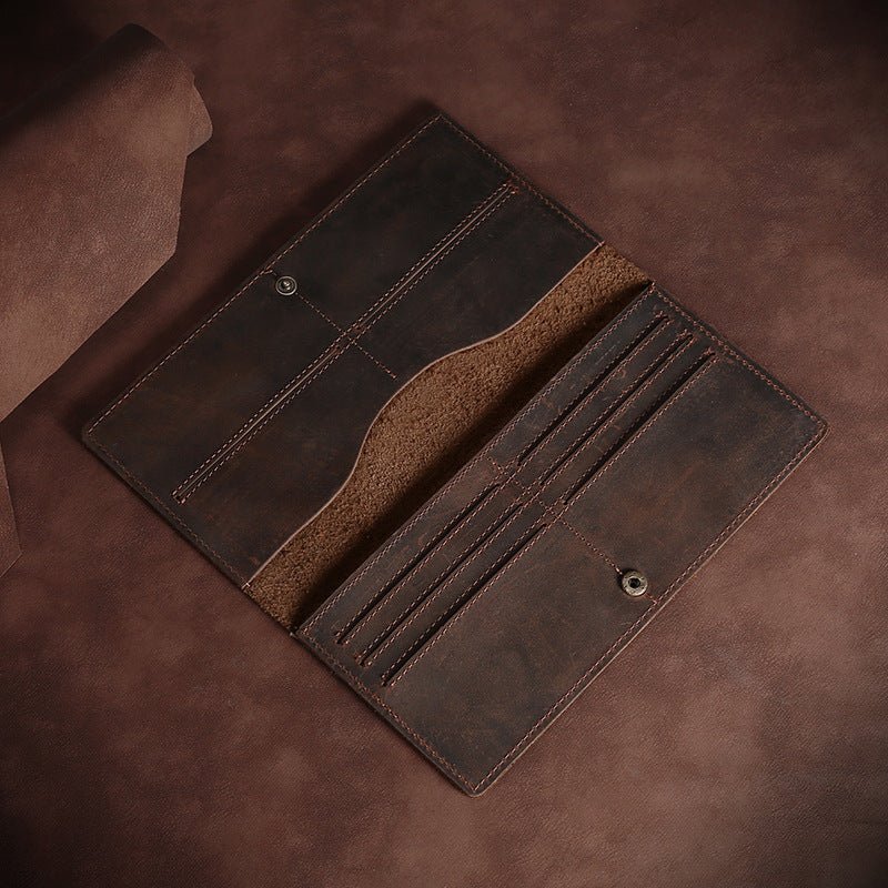 Genuine leather long wallet product view 2