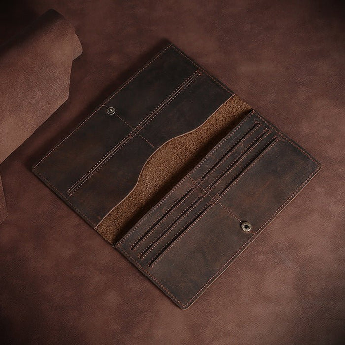 Genuine leather long wallet product view 2