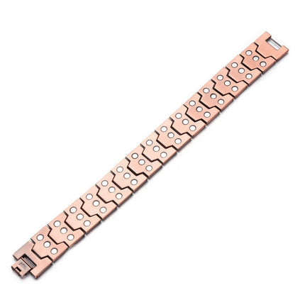 Copper magnetic bracelet three-row product view 2