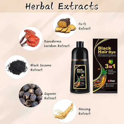 Hair dye shampoo 500ml product view 2