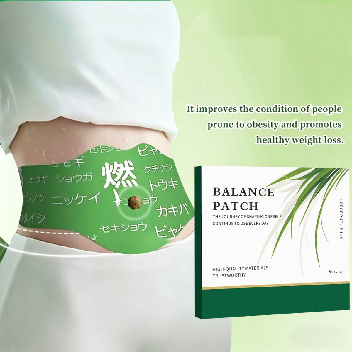 Japanese herbal balance patch 5 pack product view 2
