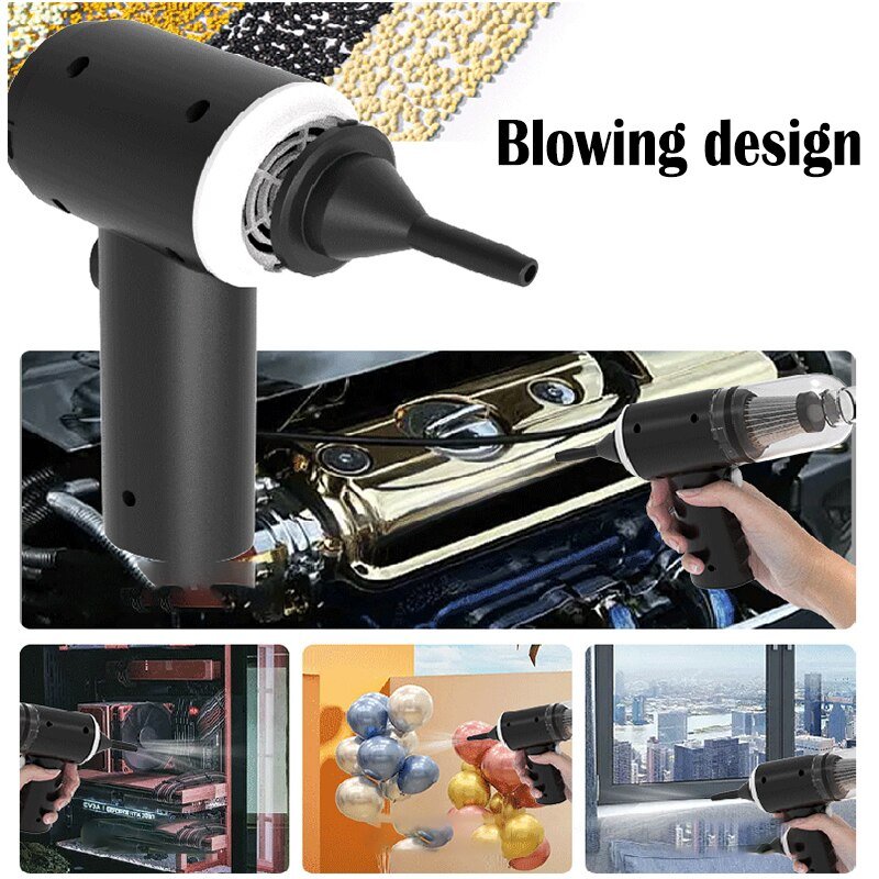Handheld car vacuum and blower product view 2