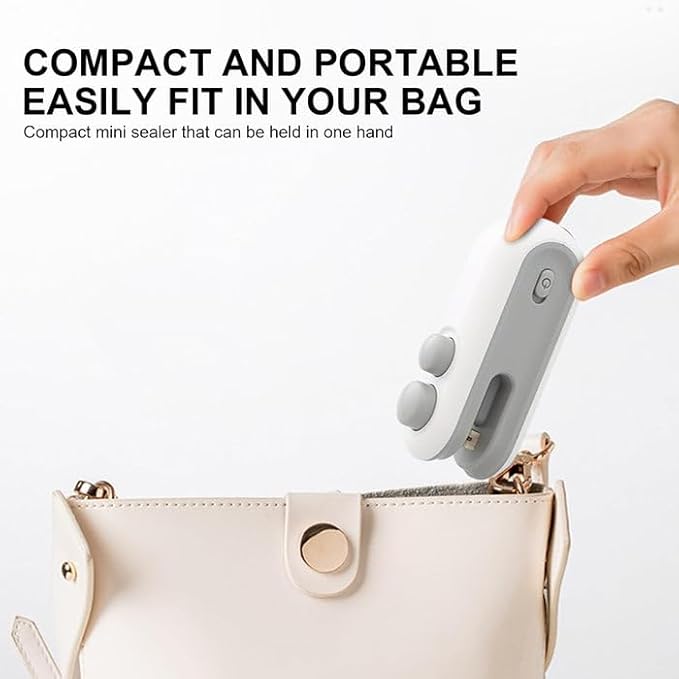 Mini bag sealer USB rechargeable product view 2