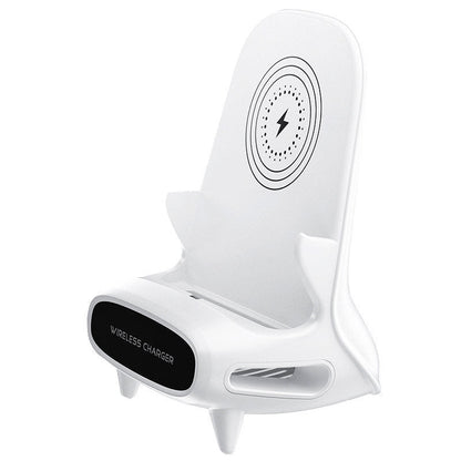 Wireless charging phone holder desk stand product view 2