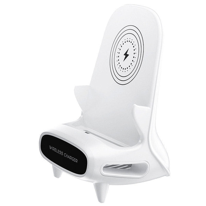 Wireless charging phone holder desk stand product view 2