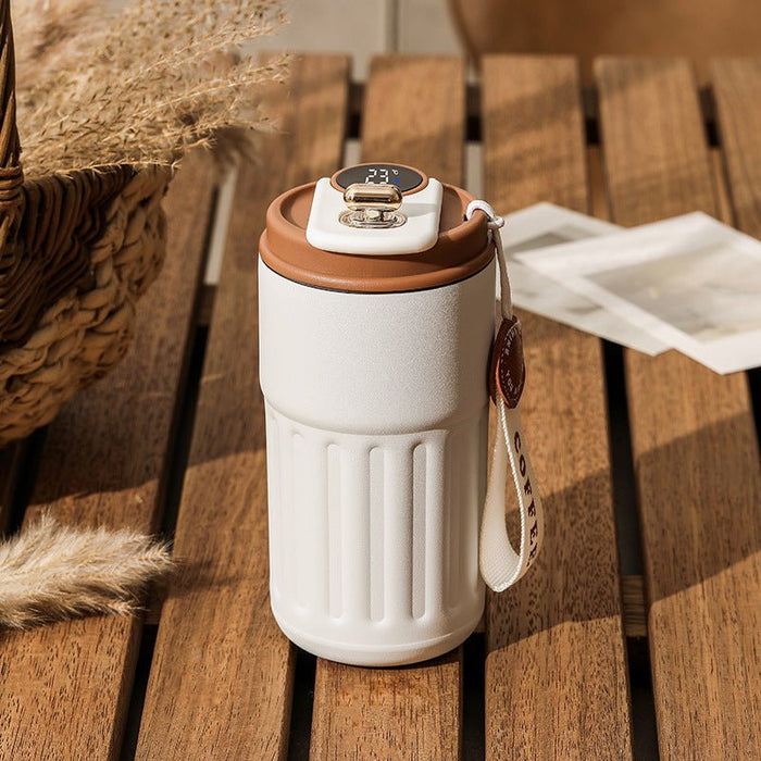 Smart thermos bottle 450ml digital temperature product view 2