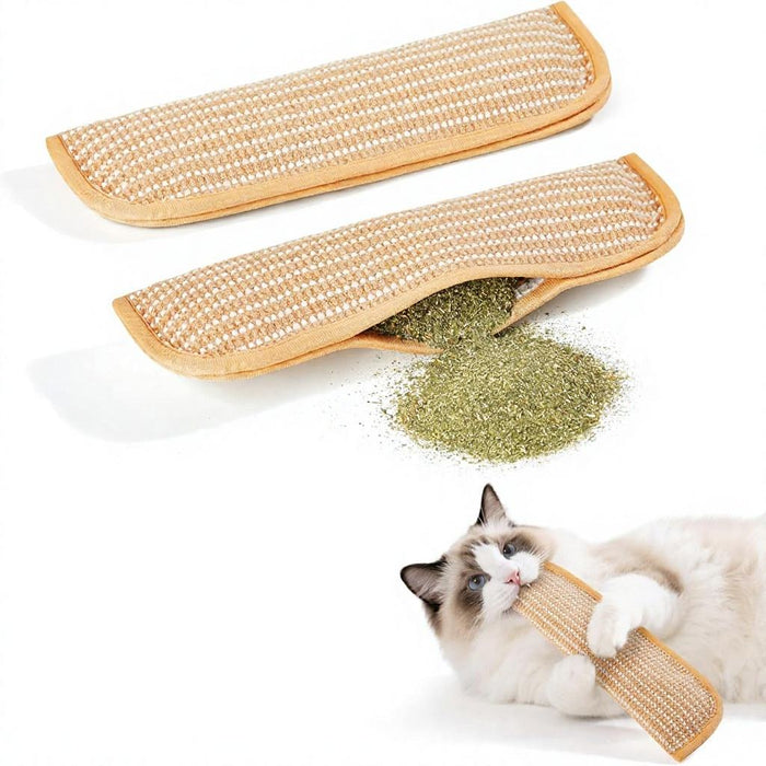 Cat scratch mat refillable catnip chew mat product view 2
