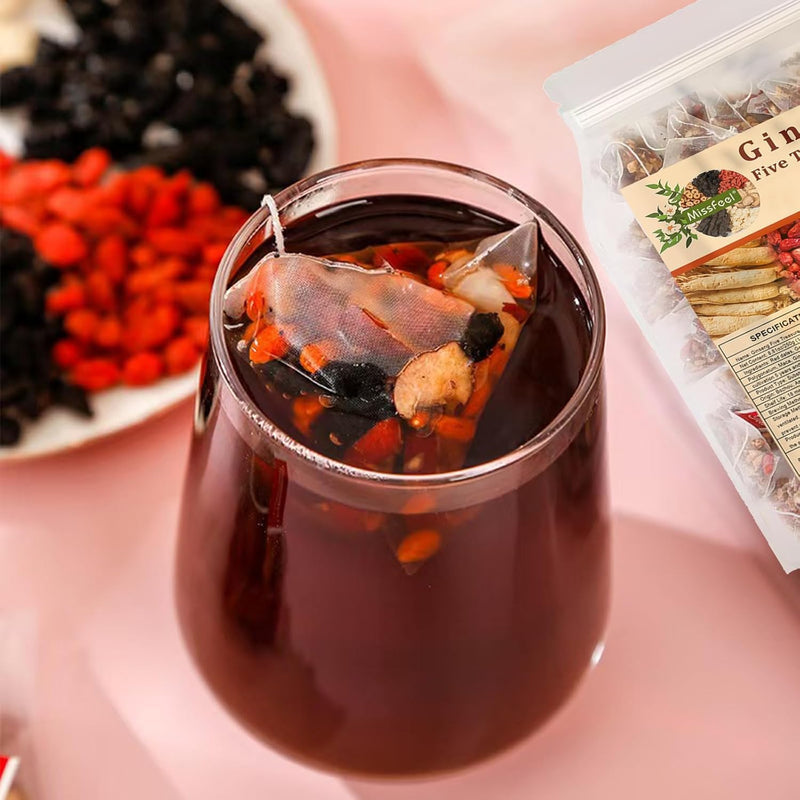 Ginseng Five Treasure Tea 25 tea bags product view 2
