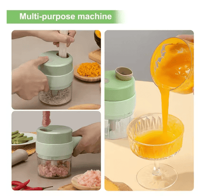 Wireless food chopper USB rechargeable product view 2