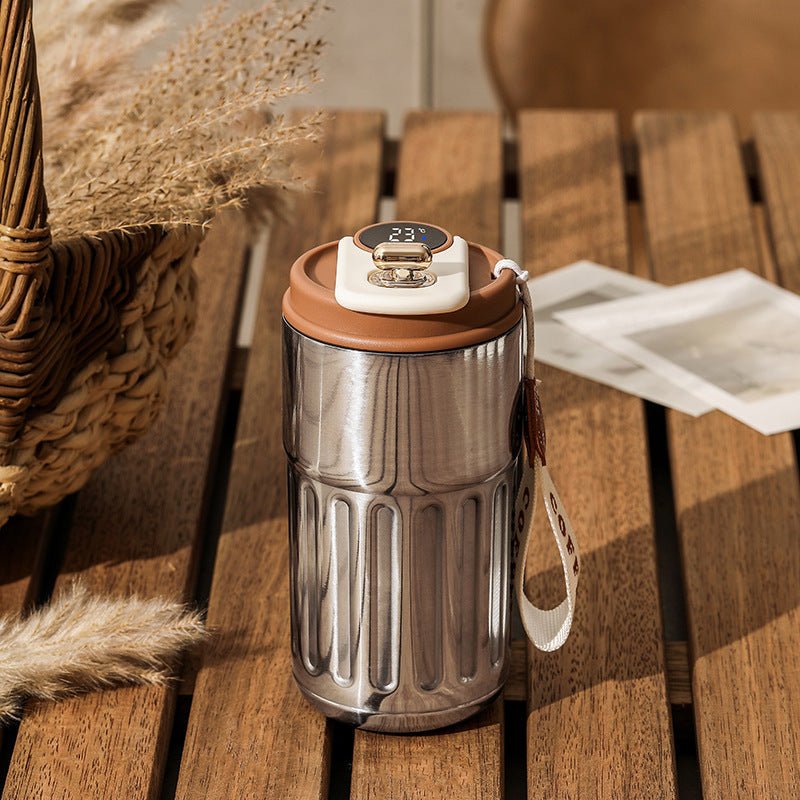 Smart thermos bottle 450ml digital temperature product view 3