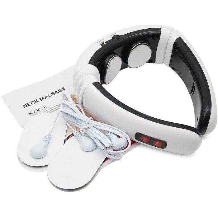 Electric neck massager with heat and pulse modes product view 3