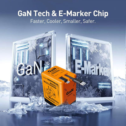 GaN fast charger portable wall adapter product view 3