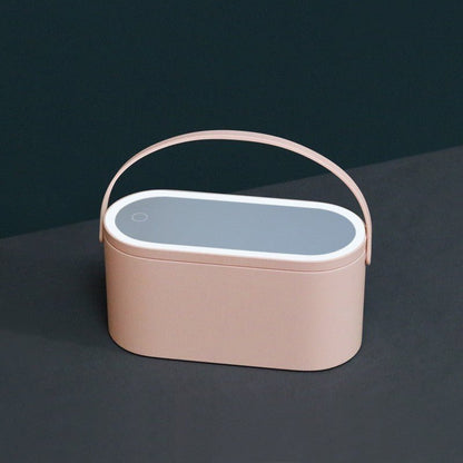 LED makeup mirror with storage box product view 3
