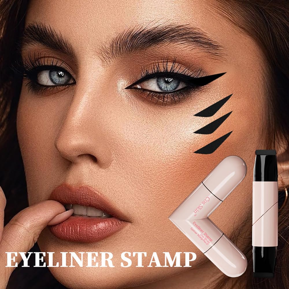 Winged eyeliner stamp set black and brown product view 3