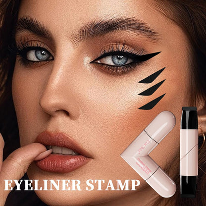 Winged eyeliner stamp set black and brown product view 3