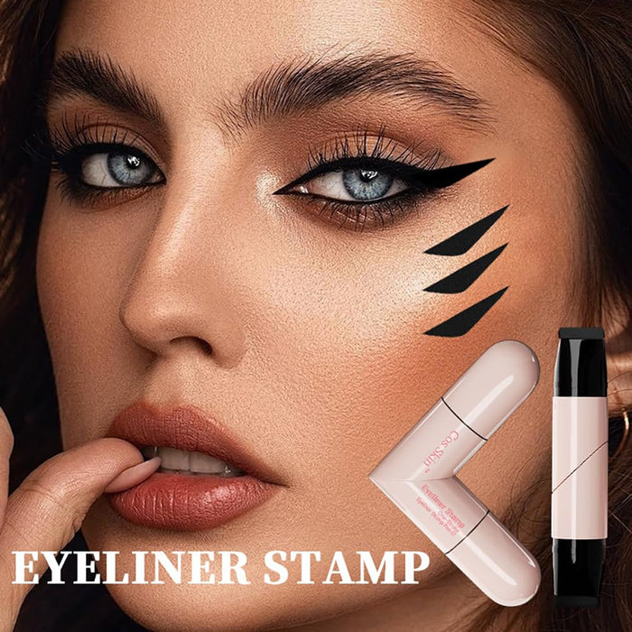 Winged eyeliner stamp set black and brown product view 3