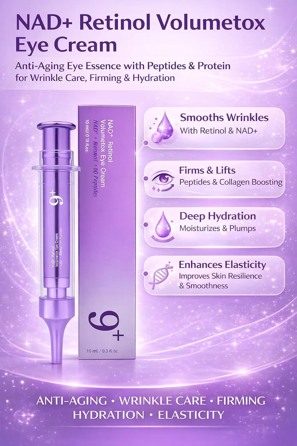 Numbuzin No.9 NAD+ retinol eye cream 10ml product view 3