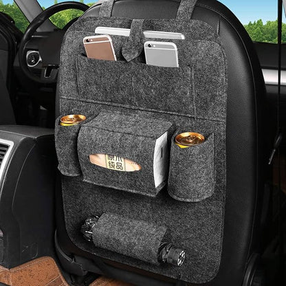 Car seat organizer with tablet holder product view 3