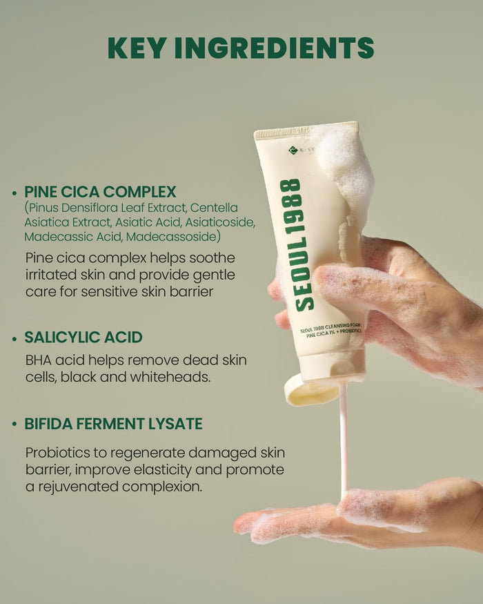Seoul 1988 Pine Cica cleansing foam product view 3