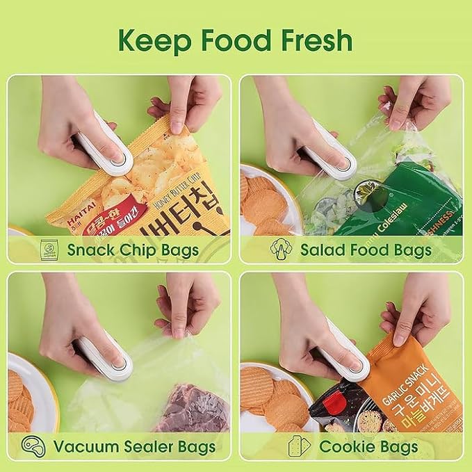 Mini bag sealer USB rechargeable product view 3