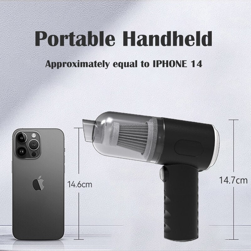 Handheld car vacuum and blower product view 3