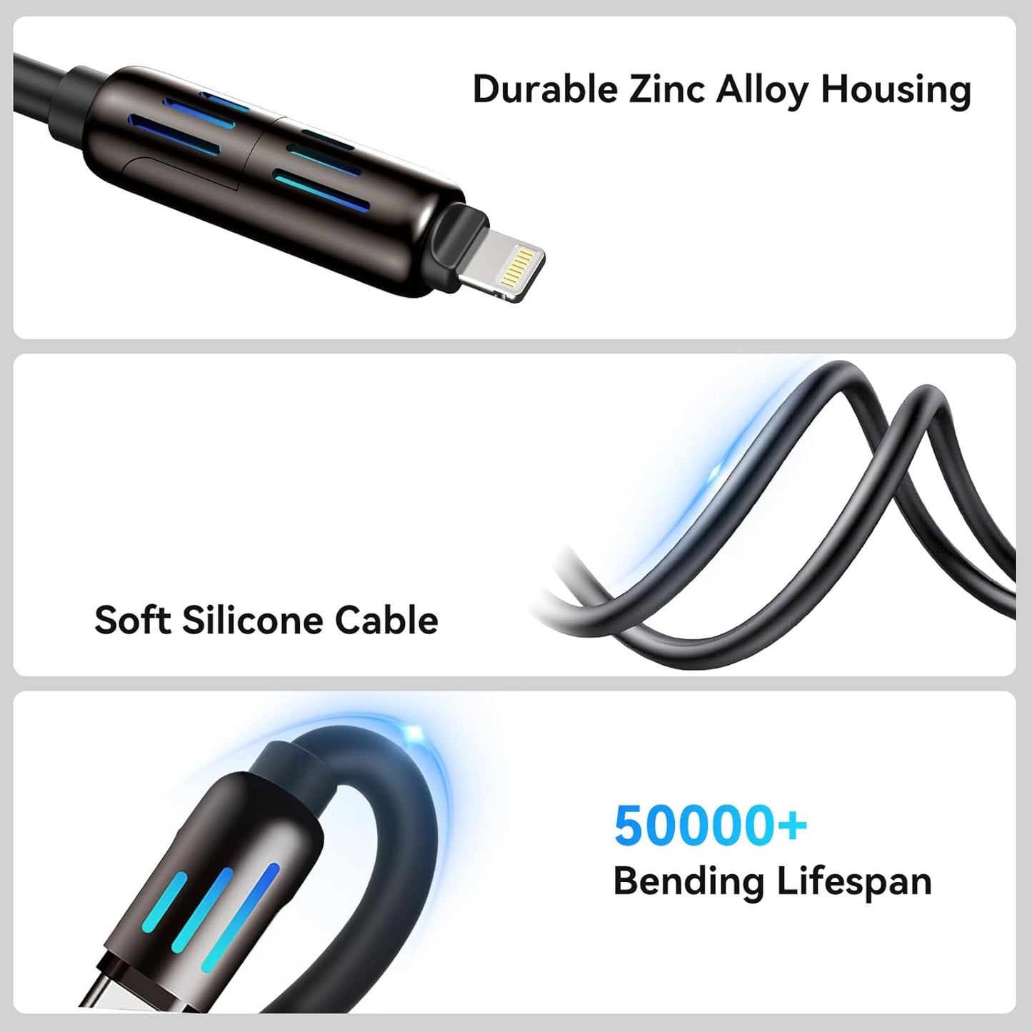 4-in-1 USB charging cable product view 3