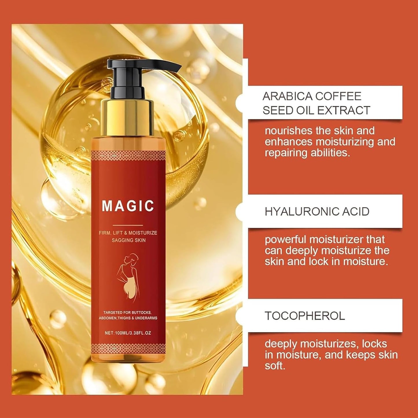 Firming and moisturizing body oil 100ml product view 3