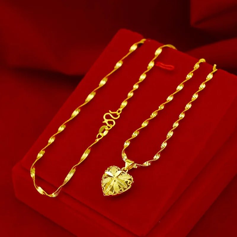 Heart shaped memorial necklace product view 3