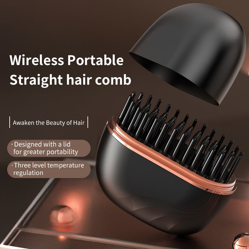 Cordless hair straightener comb product view 3