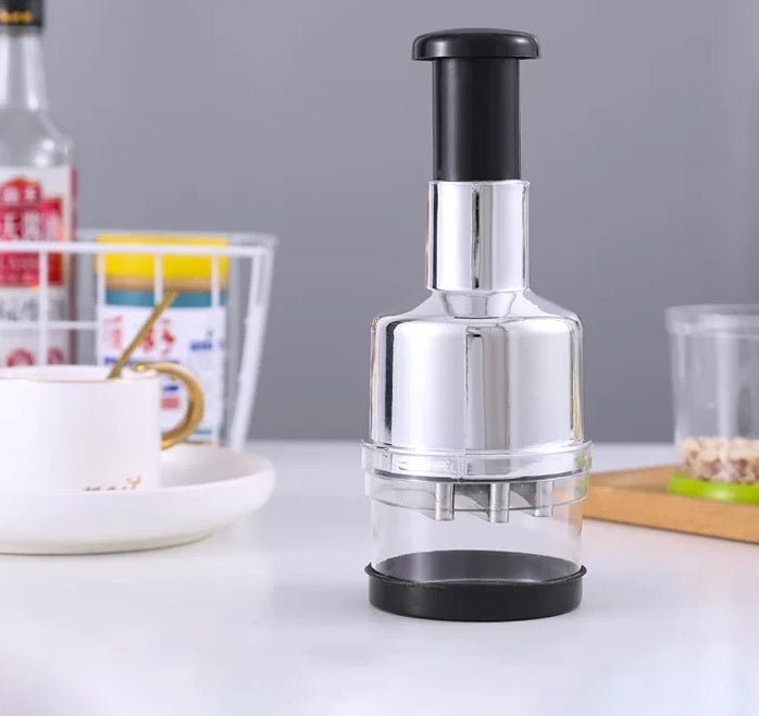 Manual vegetable chopper stainless steel garlic cutter product view 3