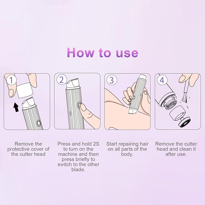 Double head electric shaver wet and dry additional view 3