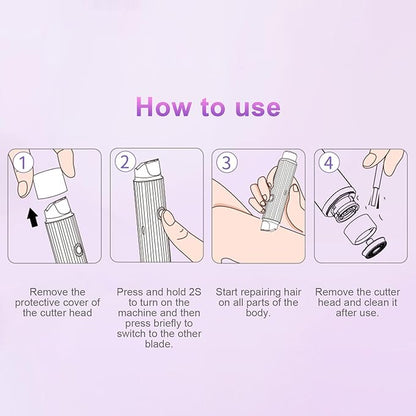 Double head electric shaver wet and dry additional view 3