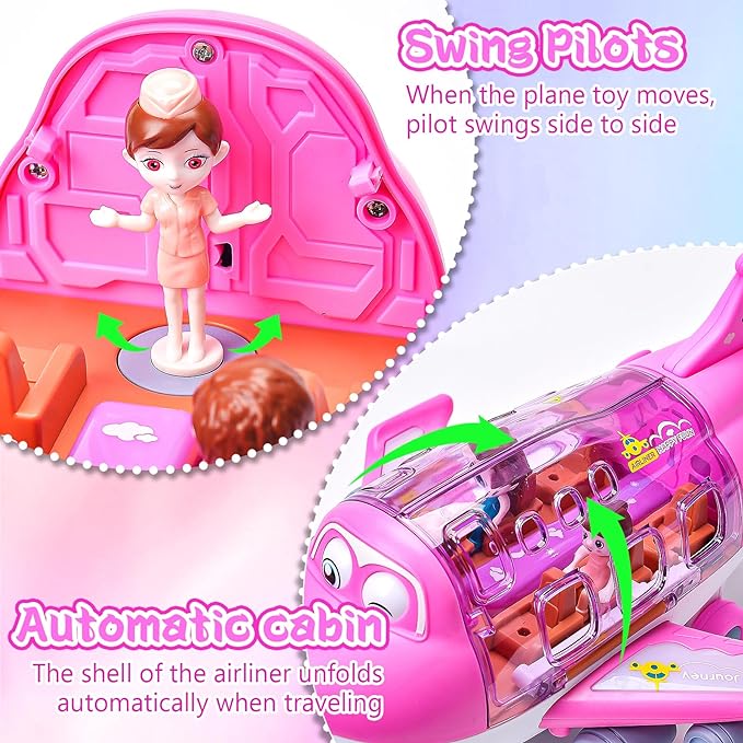 Rotating electric airplane toy product view 4
