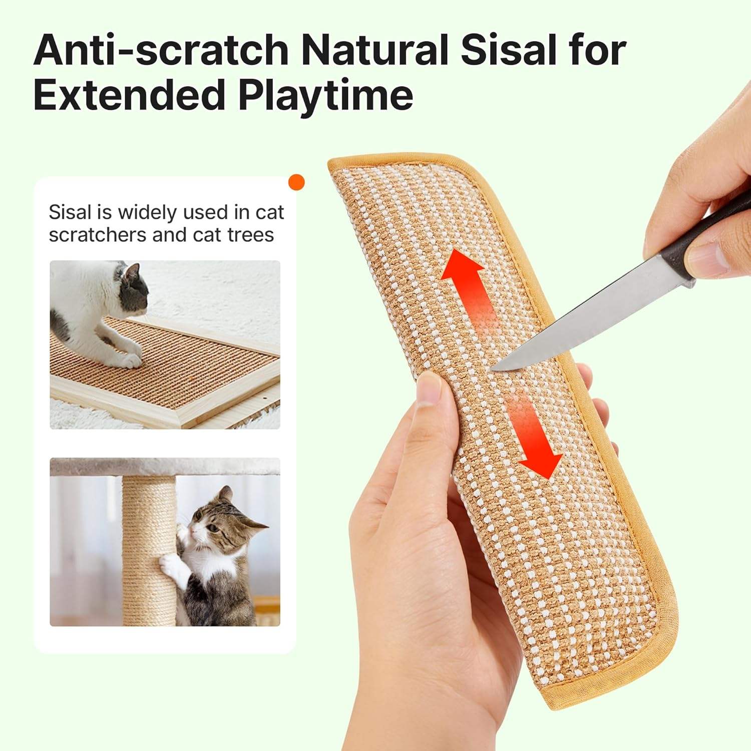 Cat scratch mat refillable catnip chew mat product view 4