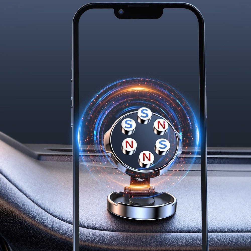 Magnetic car phone holder adjustable rotating mount product view 4