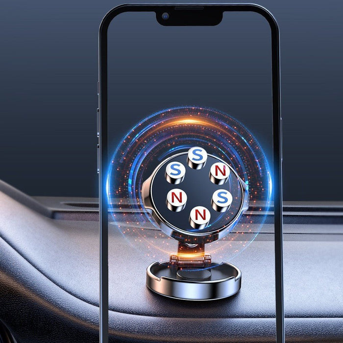 Magnetic car phone holder adjustable rotating mount product view 4